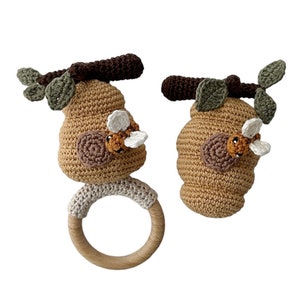 Beehive Rattle PDF Crochetpattern Beehive | Haakpatroon Bijenkorf ENG En NL ...