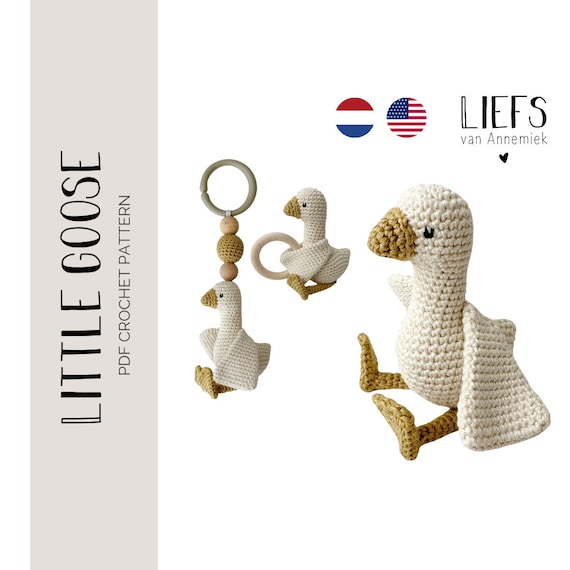 PDF crochetpattern Little goose | Haakpatroon gansje ENG en NL | Amigurumi | crochet | littlegoose