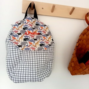 Sac à Dos Artisanal personnalisé - Accessoire Scolaire pour enfant Cousu Main