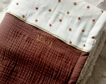Personalized baby blanket with name – newborn gift – soft baby blanket – baby shower idea – gift for new mom