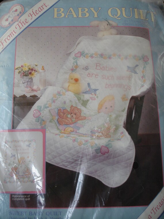 Dimensions cross stitch baby quilt kits hotsell