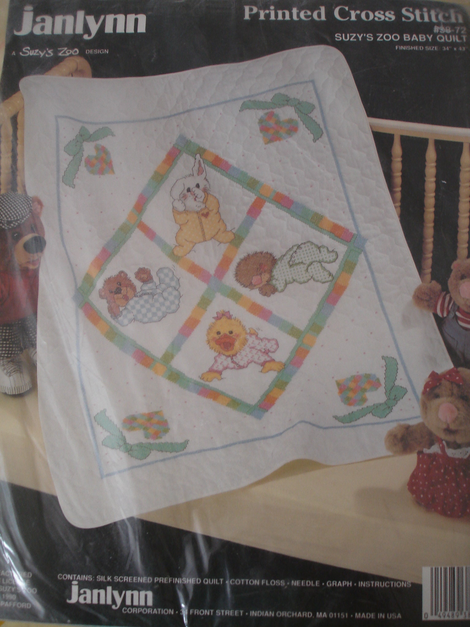 Janlynn cross stitch baby quilt kits hotsell