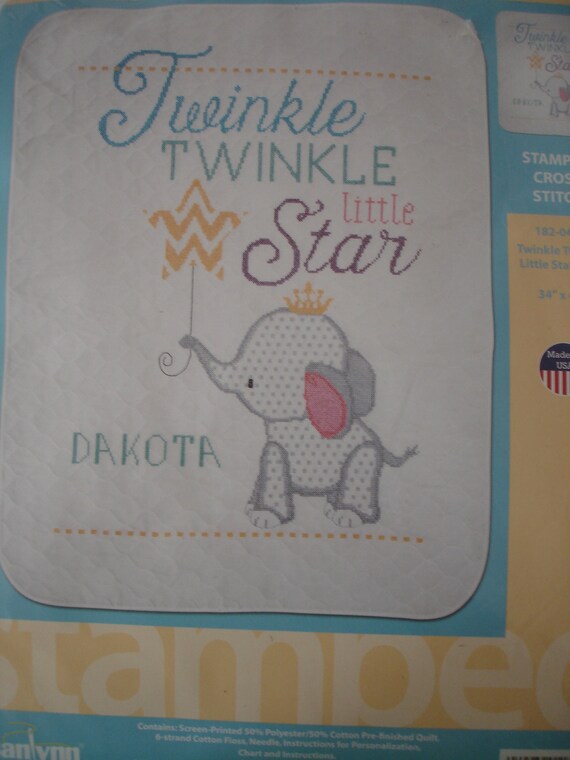 Janlynn Stamped Quilt Cross Stitch Kit 34X43