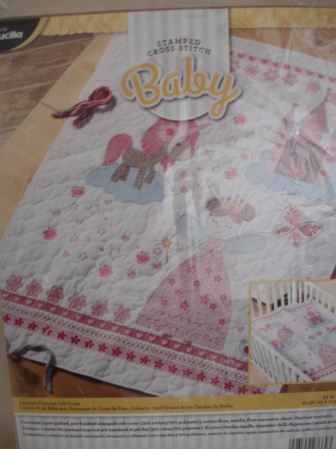 Mary Engelbreit Mother Goose crib cover kit by Bucilla (a review