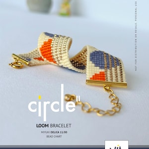 Miyuki Delica Loom Bracelet Pattern: Circle Design (PDF Pattern)