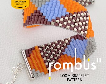 Miyuki Webarmband-Anleitung: Rombus III (PDF-Anleitung)