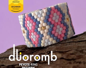 Peyote-ringpatroon, Miyuki Delica-kralentutorial (digitale download)