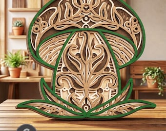 Mushroom SVG Multilayer Laser Cut File