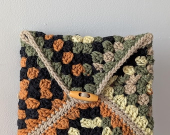 Crochet Granny Square Tablet, E-reader, Kindle, or Book Sleeve/Case - Made to Order