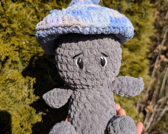 Crochet Mushroom Boy Plushie: Handmade Stuffie