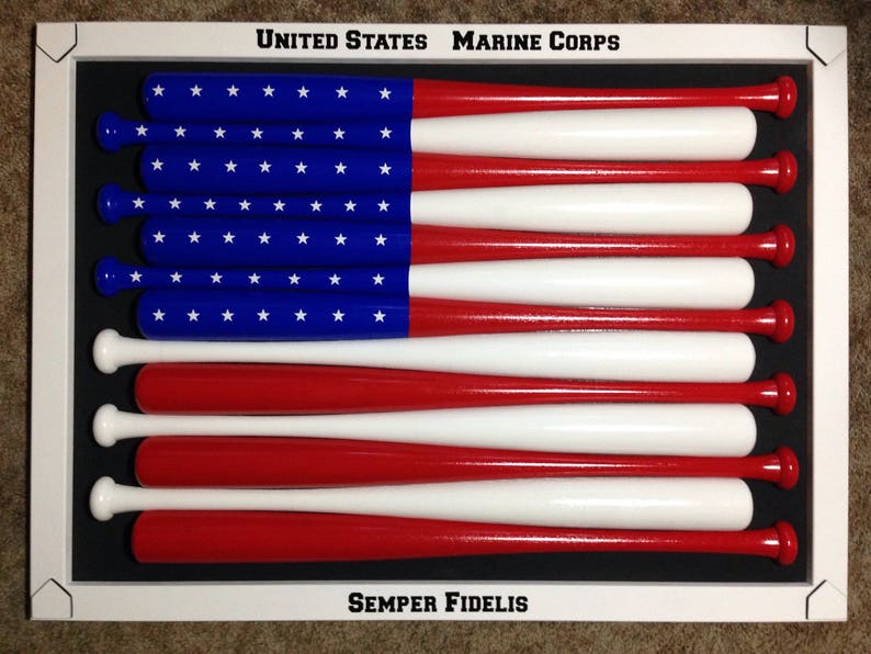 Custom Baseball Bat American Flag full frame 18 Collectibles