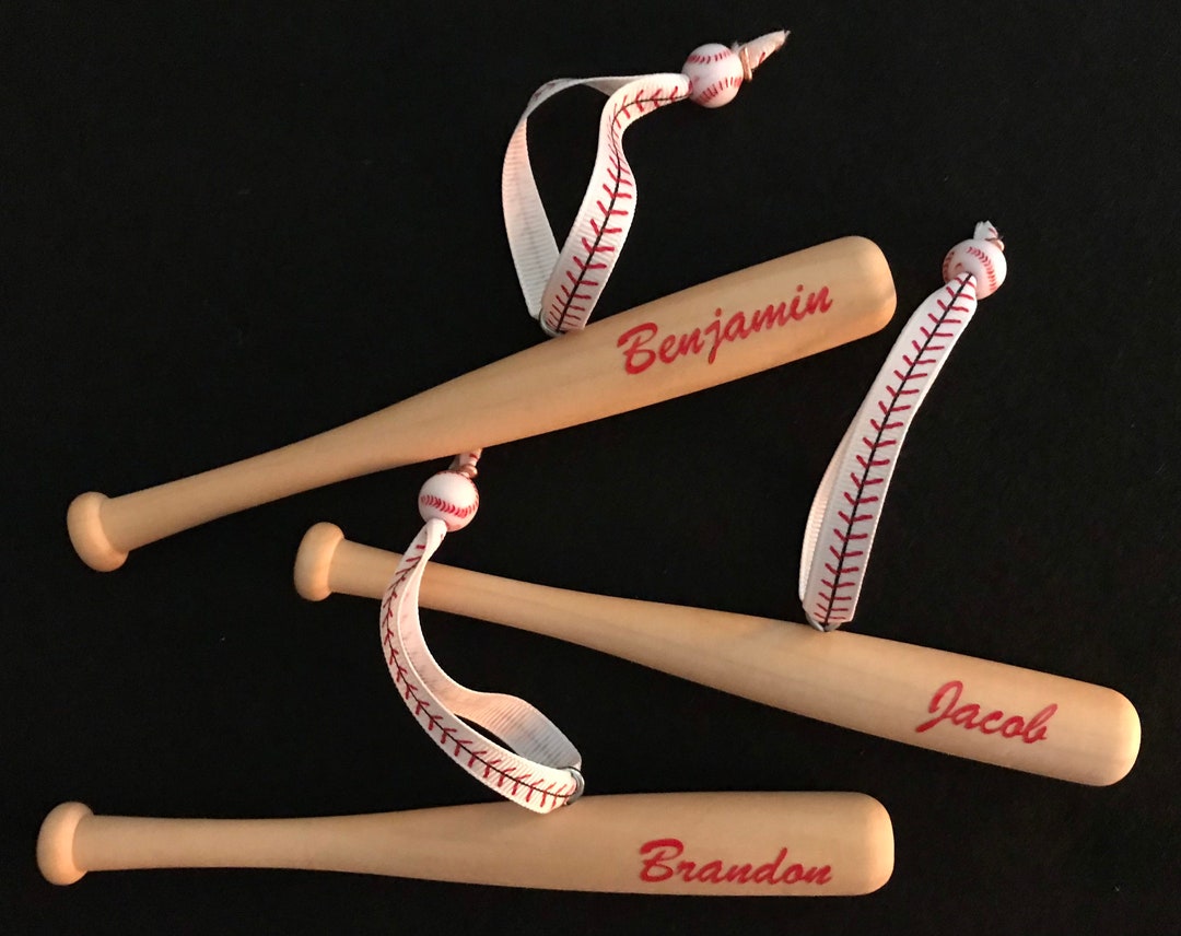 Baseball Bat Christmas Ornament Etsy