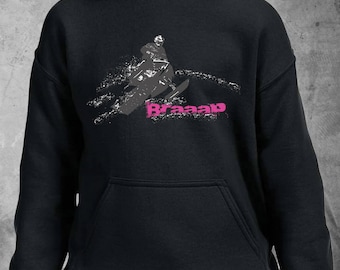 Braaap Snowmobile Hoodie: Winter Sports Sweatshirt