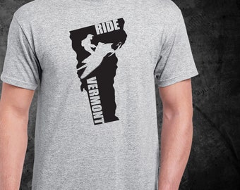 Ride Vermont Snowmobile Shirt: Winter Sports Tee