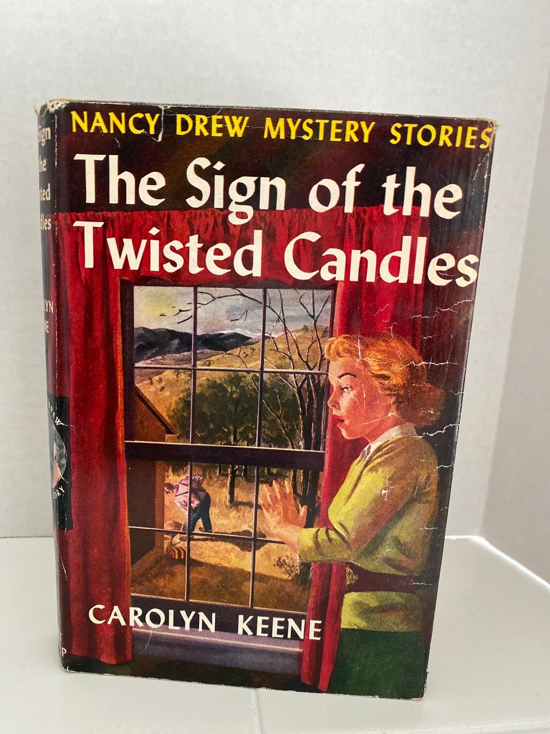 Vintage 1933 Nancy Drew the Sign of the Twisted Candles 9 Dust Jacket