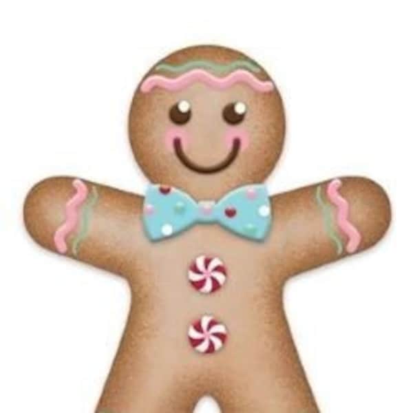 12"Hx10"L Gingerbread, Mr. And Mrs. Gingerbread, Gingerbread wreath Attachment
