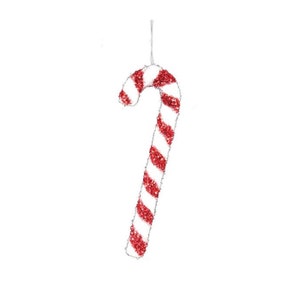 10&quot; Candy Cane Glitter ornament