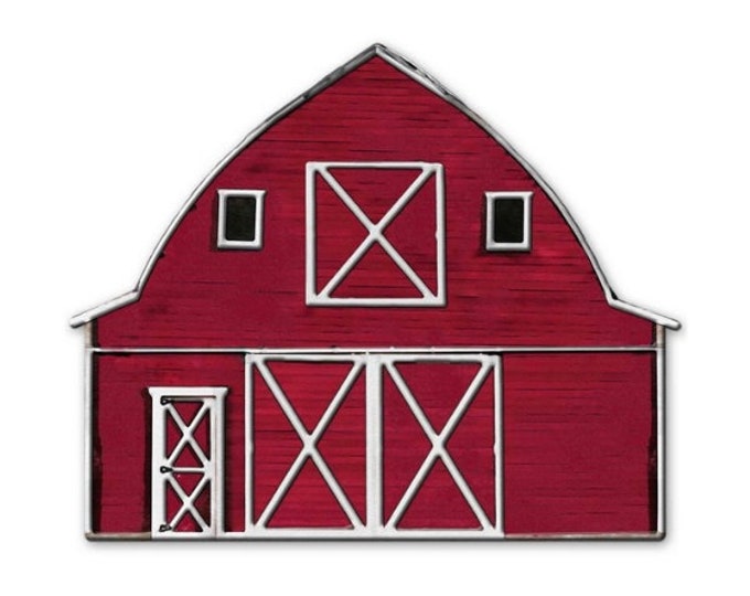 12l X 9.75h Metal/embossed Barn Etsy