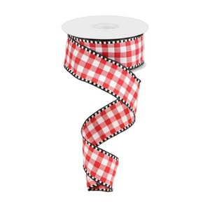 1.5"X10yd Gingham Check