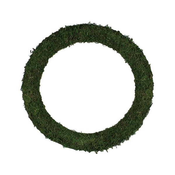 18"Dia Moss Wreath, wreath form, Moss wreath form