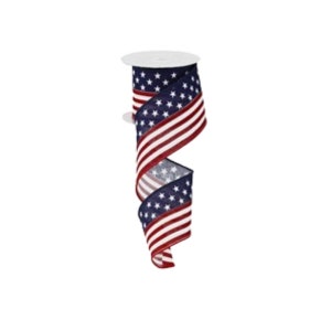 2.5&quot;X10yd Stars And Stripes Ribbon
