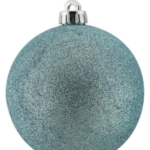 150Mm Light Blue Glittered Ball