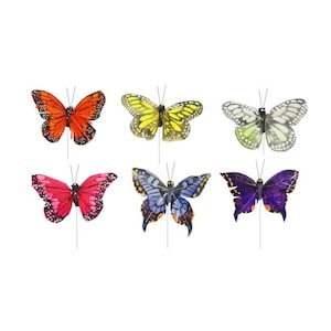 4&quot; Butterfly With Wire, Butterfly wreath attachment