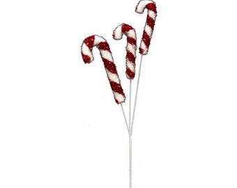 17" Candy Cane Spray