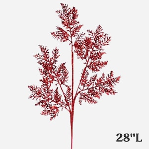 28"L Glitter/Hex Glitter Red Cedar Spray