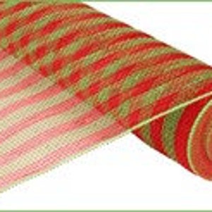 21 inch Mesh, Red and green mesh, Summer Mesh, Watermelon mesh,