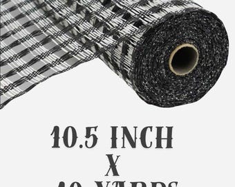 10"X10yd Poly Burlap Check Mesh