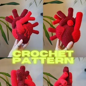 LOVE ME NOT Anatomical Heart Crochet Pattern
