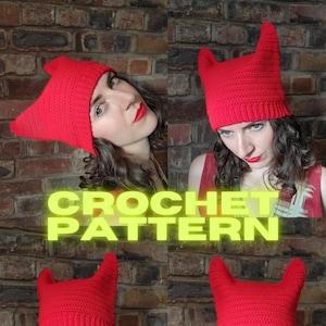 LUCIFER クロシェ デビル ビーニー - デジタルパターン