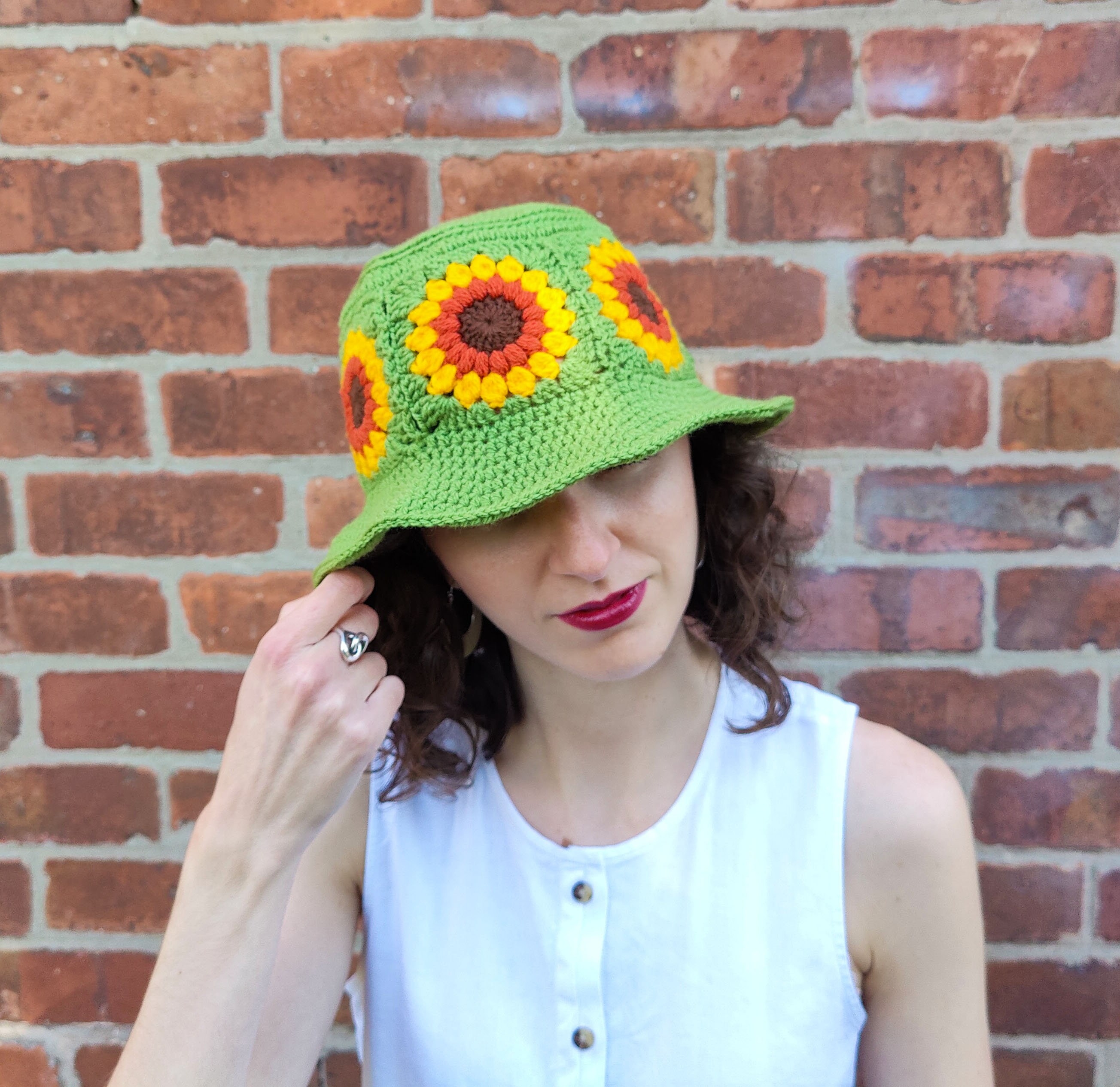 IN BLOOM Crochet Bucket Hat - Etsy