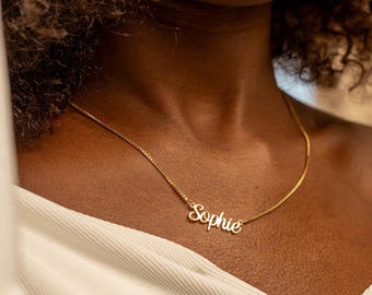 Dainty Custom Name Necklace, Personalized Necklace Gift for Her, Grandma Jewelry for Her Birthday, Christmas Gift