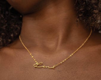 Dainty Custom Name Necklace, Personalized Necklace Gift for Her, Grandma Jewelry for Her Birthday, Christmas Gift