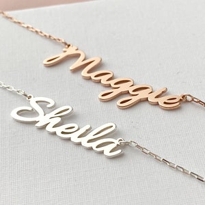 Personalized Name Necklace, Dainty Name Jewelry, Mothers Day Gift, Mother Necklace with Kids Name, Custom Name Necklaces For Women