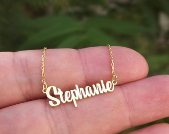 Name Necklace Gold Personalized Jewelry For Women Long Distance Gift For Her Dainty Name Necklace Custom Name Necklace Any Name Necklace