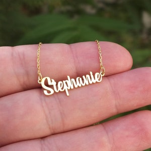 Details about   Women's Personalized Customized Script ANY Name Necklace w/ Free Chain 2020 
