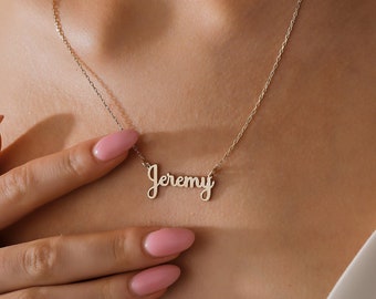 Personalized Script Name Necklace: Custom Name Jewelry, Christmas Gift, Birthday Jewelry Gift for Mom, Mothers Day Gift for Her