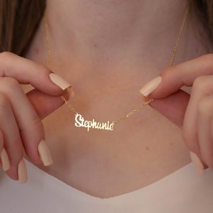 Personalized Sterling Silver Name Necklace: Custom Jewelry Gift