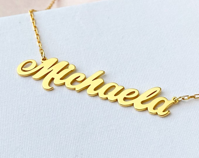 Personalized Name Necklace Custom Name Necklace Gold Name Necklace Mothers Day Gift For Her Name Necklaces For Women Name Jewelry