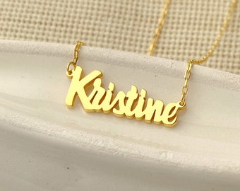 Personalized Name Jewelry | Name Necklace Gold | Personalized Gift Necklace | Custom Name Necklace | Name Plate Necklace | Personalized Gift