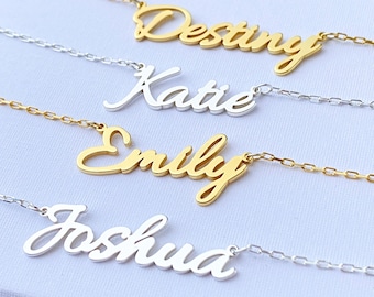 Sterling Silver Personalized Name Necklace: Dainty Custom Jewelry