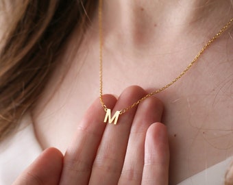 Initial Necklace, Personalized Name Necklace,  Letter Necklace, Gold Necklace, Gifts For Mom, Minimalist, Mothers Day Gift, Birthday Gift