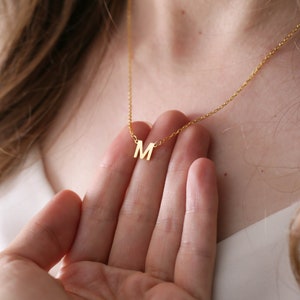 Initial Necklace, Personalized Name Necklace,  Letter Necklace, Gold Necklace, Gifts For Mom, Minimalist, Mothers Day Gift, Birthday Gift