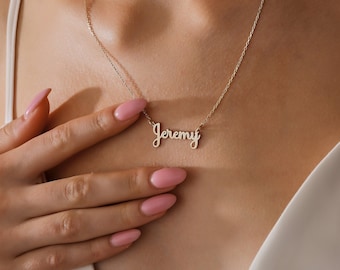 Custom 14K Gold Name Necklace: Personalized Jewelry Gift