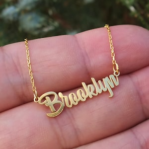 Sterling Silver Personalized Name Necklace: Dainty Custom Jewelry