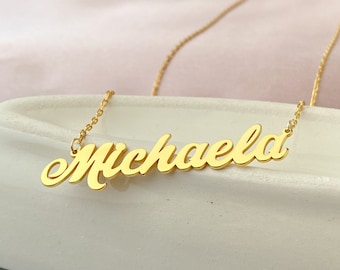 Personalized Name Necklace Custom Name Necklace Gold Name Necklace Personalized Christmas Gift For Her Name Necklaces For Women Name Jewelry