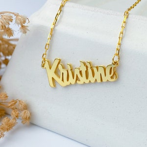 Name Necklace, Personalized Necklace, Personalized Jewelry, Custom Necklace, Name Necklace Gold, Custom Jewelry, Bridesmaid Necklace